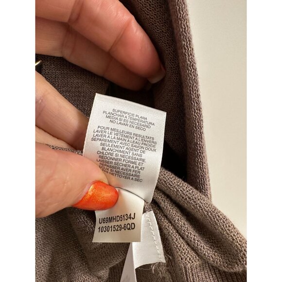 NWT Jones New York Dress Women’s Brown 2 PC Dress Cardigan Sz 10 - Picture 13 of 16